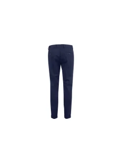 New Marshll Pantaloni da uomo in cotone con risvolti sul finale - blu