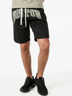 New Mentality Bermuda da uomo con coulisse - nero