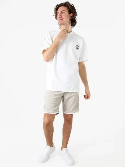 New Mentality Bermuda da uomo con coulisse - beige