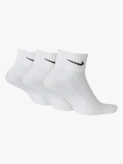 Nike Confezione da 3 paia di calze corte tennis unisex con logo - bianco
