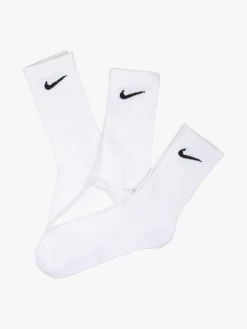 Nike Confezione da 3 paia di calze tennis unisex con logo - bianco