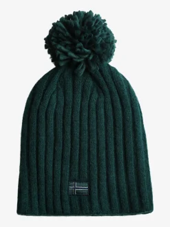 Norway Cappello donna in maglia con pompon - militare