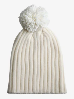 Norway Cappello donna in maglia con pompon - bianco
