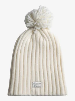 Norway Cappello donna in maglia con pompon - bianco