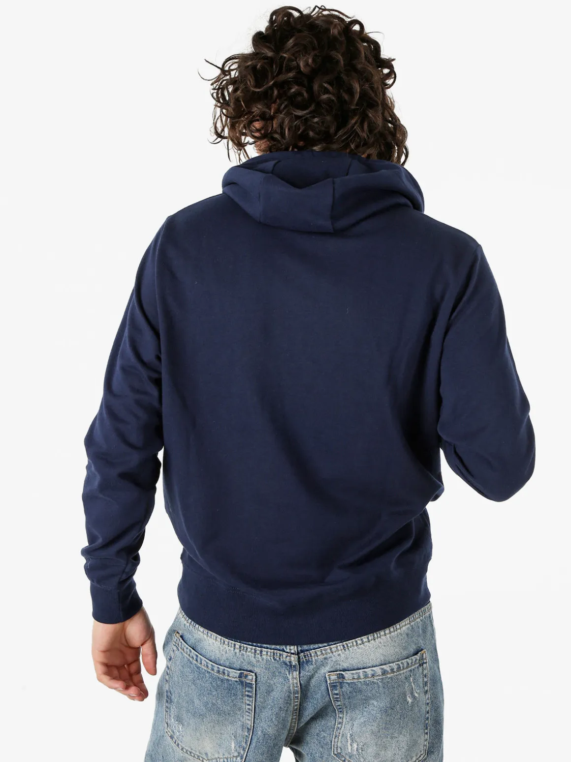 Norway Felpa da uomo con cappuccio in misto cotone - blu scuro