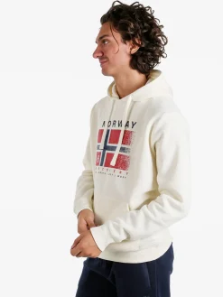 Norway Felpa da uomo con cappuccio - panna