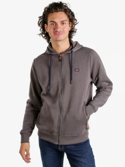 Norway Felpa da uomo con cappuccio e zip - taupe