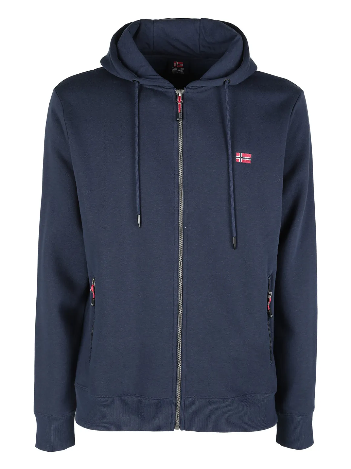 Norway Felpa da uomo con cappuccio e zip