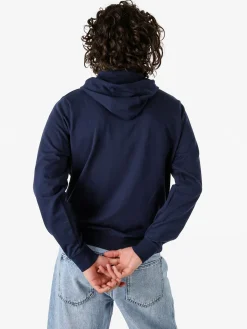 Norway Felpa da uomo full zip con cappuccio - blu scuro
