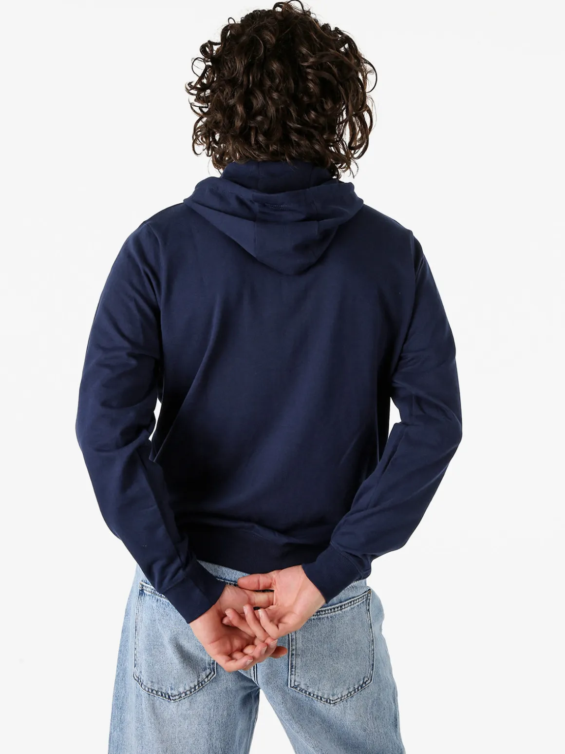 Norway Felpa da uomo full zip con cappuccio - blu scuro