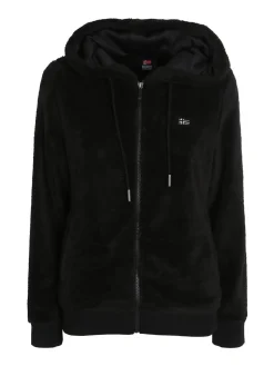 Norway Felpa donna invernale con cappuccio e zip - nero