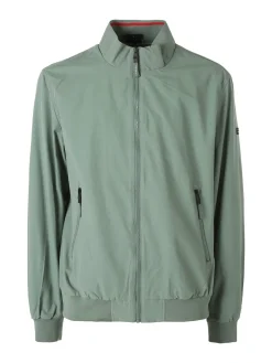 Norway Giacca a vento da uomo con zip - pistacchio