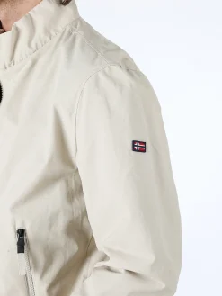 Norway Giacca a vento da uomo con zip - beige