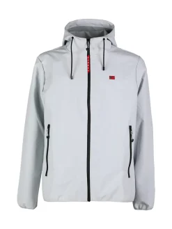 Norway Giacca a vento da uomo impermeabile con cappuccio e zip