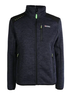 Norway Giacca felpa invernale da uomo con zip - blu scuro