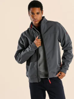 Norway Giacca impermeabile da uomo con interno in pile - grigio scuro