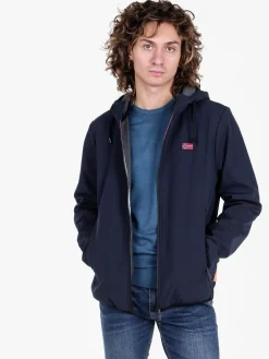 Norway Giacca impermeabile da uomo con cappuccio e interno in pile