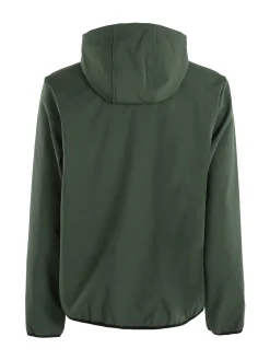 Norway Giacca impermeabile da uomo con cappuccio e interno in pile - verde