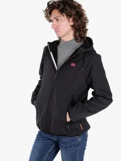 Norway Giacca impermeabile da uomo con cappuccio e interno in pile