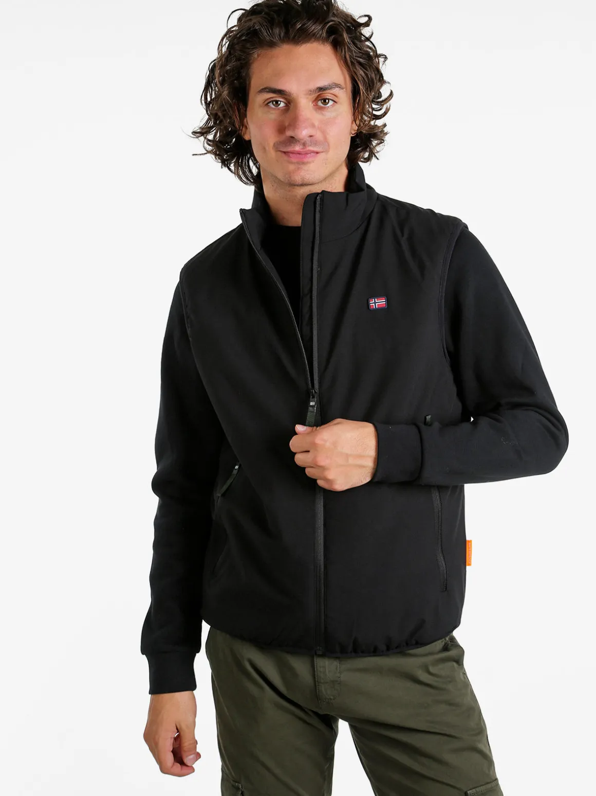 Norway Gilet da uomo con interno in pile - nero