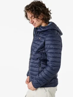 Norway Giubbino da uomo modello 100 grammi con cappuccio e zip - blu scuro