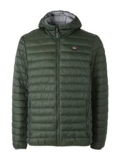 Norway Giubbino da uomo modello 100 grammi con cappuccio e zip - militare