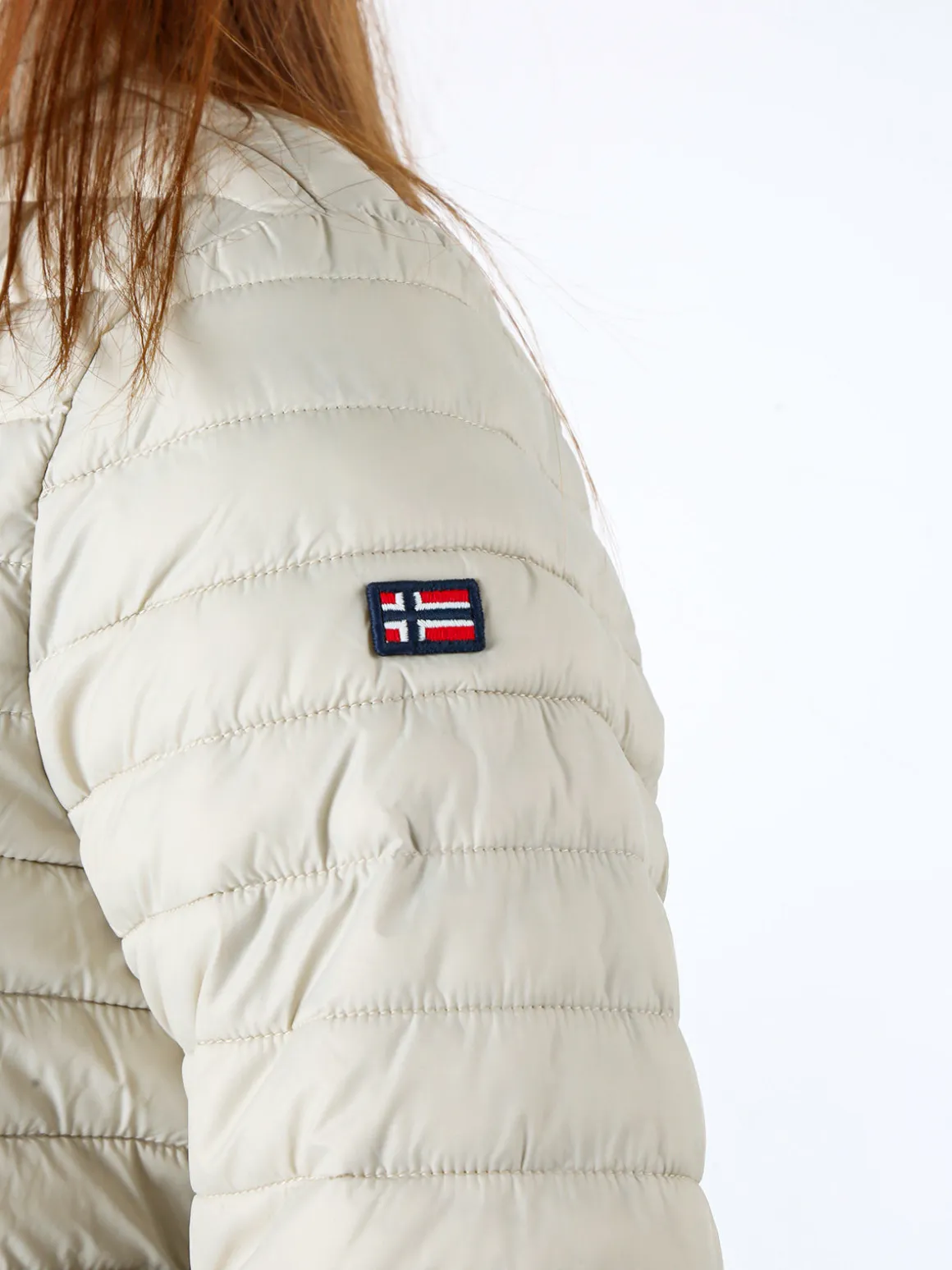 Norway Giubbino donna modello 100 grammi con zip - beige