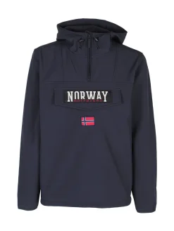 Norway Giubbotto da uomo a mezza zip con cappuccio