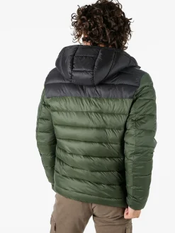 Norway Giubbotto imbottito da uomo con cappuccio e zip - militare