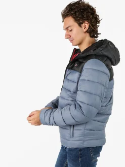 Norway Giubbotto imbottito da uomo con cappuccio e zip - cielo