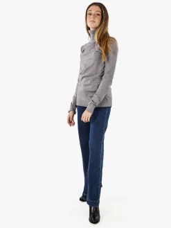 Norway Maglia dolcevita donna in tinta unita - grigio