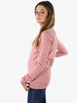 Norway Maglia dolcevita donna in tinta unita - rosa