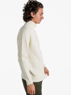 Norway Maglione dolcevita da uomo in misto lana - panna