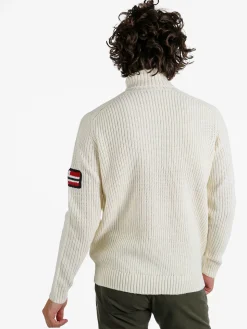 Norway Maglione dolcevita da uomo in misto lana - panna