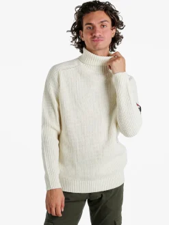 Norway Maglione dolcevita da uomo in misto lana - panna