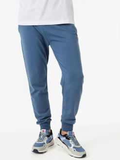Norway Pantaloni tuta da uomo in cotone con coulisse e polsini - blu