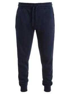 Norway Pantaloni tuta da uomo felpati con polsini - blu scuro