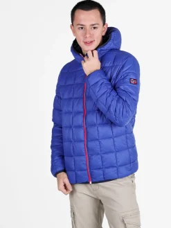 Norway Piumino da uomo reversibile con cappuccio