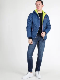 Norway Piumino da uomo reversibile con cappuccio