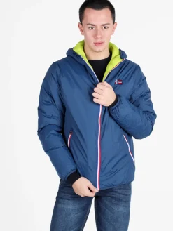 Norway Piumino da uomo reversibile con cappuccio