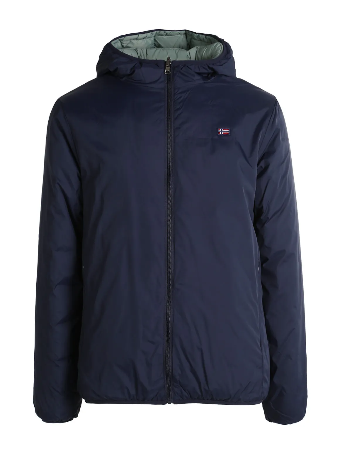 Norway Piumino da uomo reversibile con cappuccio - blu scuro