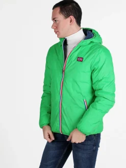 Norway Piumino da uomo reversibile con cappuccio