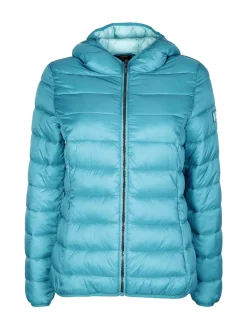 Norway Piumino donna con cappuccio e zip