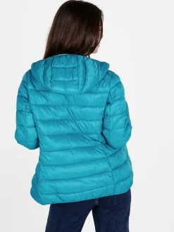 Norway Piumino donna con cappuccio e zip