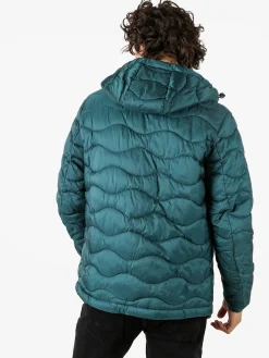 Norway Piumino leggero da uomo con cappuccio e zip - verde