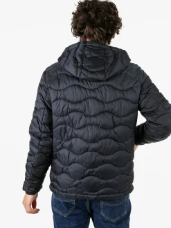 Norway Piumino leggero da uomo con cappuccio e zip - nero