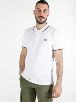 Norway Polo da uomo a maniche corte in cotone
