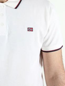 Norway Polo da uomo a maniche corte in cotone