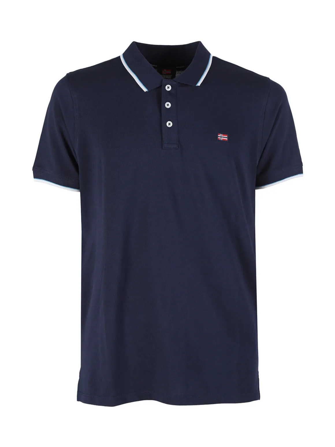 Norway Polo da uomo a maniche corte in cotone