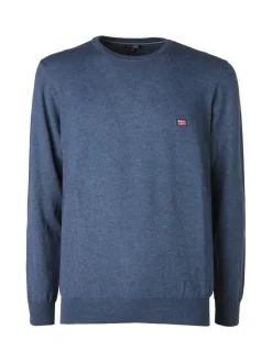 Norway Pullover girocollo da uomo in maglia - jeans